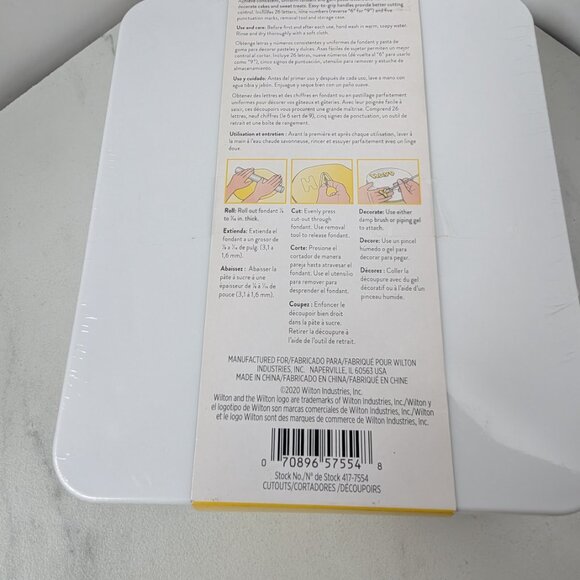 Wilton Alphabet/Number Cake Decorating Cut-Outs Set - Picture 5 of 5